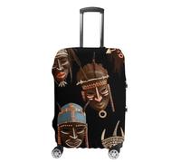 OURTEV African Ritual Ethnique Tribal Housse de bagage élastique lavable extensible Housse de protection pour bagages de 48,3 à 81,3 cm, Style :, XL