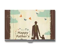OURTEV Porte-cartes de visite fin pour homme - Design magique - Runes nordiques - Boussole - Petit étui en métal pour cartes de visite - Protection pour cartes de crédit, Style-6, Taille unique,