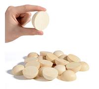 Ourtroness Lot de 50 boules demi-rondes en bois naturel de 5,1 cm pour projets de bricolage
