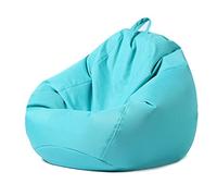 ouruanyang Housse de canapé Paresseux (sans Remplissage), Housse de Chaise Poire imperméable 600D PVC Oxford pour Usage intérieur et extérieur, pour Adultes, Enfants, Adolescents, Bleu lac, 100x120cm
