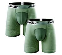 Ouruikia Boxer de Sport pour Homme, Respirants et Légers, Évacuent la Transpiration Confortables, Caleçons Homme, Lot de 2 ou 4