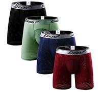 Ouruikia Boxer de Sport pour Homme, Respirants et Légers, Évacuent la Transpiration Confortables, Caleçons Homme, Lot de 2 ou 4