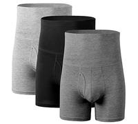Ouruikia Boxers pour homme à taille haute avec braguette, L
