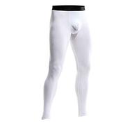 Ouruikia Caleçons Longs Thermiques pour Hommes Thermique Pantalon Leggings sous-vêtements Culottes 2 en 1, Blanc, M