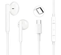 OURWORTL Casque USB C pour iPhone 17, écouteurs filaires de type C avec micro et contrôle du volume, écouteurs stéréo HiFi antibruit filaires pour Pad Pro Phone 17/16/15 Pro Max/Plus