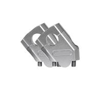 OUSDUO Barre De Guidon Risers Adaptateur pour Varadero 125 Support Pince Barre Rehaussement Guidon De Moto 22mm 28mm pour NTV650 NTV 650 pour Deauville 700(22mm Silver)