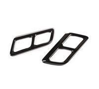 OUSDUO Embout De Silencieux D'échappement Arrière en Acier Inoxydable pour Cadillac XT6 2020 2021 Garniture De Pare-Chocs Arrière, Autocollants Embouts Silencieux(Style B Glossy Black)