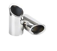 OUSDUO Lot De 2 Embouts De Silencieux D'échappement pour Voiture pour VW pour CC 2012-2015 pour P&assat 1.8T 2.0T 2011-2015 Accessoires Automobiles Embouts Silencieux(2pcs Silver)