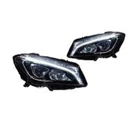 OUSDUO Phare Avant À LED Avec Projecteur Pour Mercedes Pour Benz CLA W117 CLA200 CLA250 2016-2019(2016-2019,Yellow light)