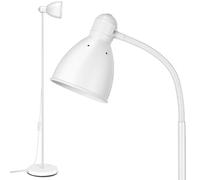 OUSFOT Lampadaire sur Pied Salon, 220V Blanc Lampadaire 146cm, Minimaliste Lampe Salon E27, Réglable（Sans Ampoules） Convient pour Chambre à Coucher, Salon, Bureau