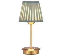 OUSFOT Lampe de Chevet, 3 Niveaux de Luminosité Lampe de Table Sans Fil Rechargeable Avec Abat-Jour,Rétro Tactile Sans Fil S'applique à Salon,Bureau,Chambre,Restaurant,Table à Manger