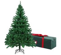 OUSFOT Sapin de Noël artificiel de 1,8 m avec sac de rangement Oxford 600D réutilisable en PVC PE 815 branches avec support en métal pliable pour décoration de Noël