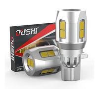 OUSHI Ampoule W16W LED, T15 921 912 902 904 906 LED Lumière de Recul Lumière Invertie 2835 Chipset 12V 6500K Blanc Xénon (Pack de 2)