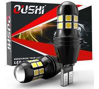 OUSHI T15 W16W LED Ampoules Voiture, 912 921 Ampoules Pour Auto LED Feux De Recul Ampoule Non-Polarité 12V 24V 6500K Xenon Blanc(Paquet de 2)