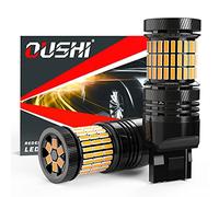 OUSHI T20 7440 Ampoule LED, WY21W 7440NA W21W 7441 Ampoule LED 4000LM 12V-24V 21W Seulement Remplacement Pour Clignotant LED De Voiture, Jaune Ambre (Lot de 2)
