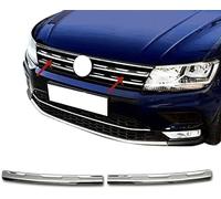 OUSIKA ABS, Bande Garniture Calandre Avant de Voiture, Housse Protection Calandre 3D, Accessoires Décoration Modification Extérieure, pour V-W Tiguan 2016-2019
