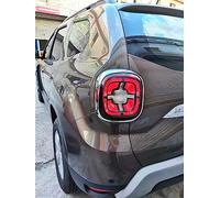OUSIKA ABS, Cadre Décoration Feu Arrière de Voiture 2 Pièces, Housse de Protection, Accessoires de Décoration Extérieure, pour Renault Dacia Duster 2018-2021