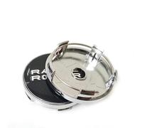 OUSIKA Capuchons Centraux Moyeu de Voiture, pour Land Rover Range Rover Freelander Defender, 60mm, Couvercle Décoration Roue Anti-poussière Étanche, Centre Roue avec Autocollant D'emblème Logo