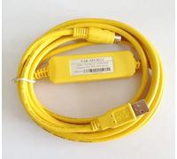 OUSIKA Convient for USB-AFC8513+ II FP0, FP2, FP-M, FP-X, FP-E, FP-G Câble de programmation PLC Câble de téléchargement Jaune Câbles