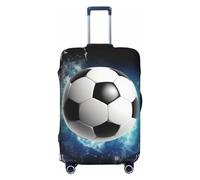 OUSIKA Housse de bagage de voyage élastique avec fermeture éclair invisible - Protection lavable pour valise de 45,7 à 78,7 cm, Noir , S