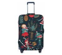 OUSIKA Housse de protection de bagage lavable et extensible pour femme, motif casse-noisette, ballet, danse, housse de valise de voyage, anti-rayures, convient aux protections de bagages de 45,7 à