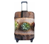 OUSIKA Housse de protection lavable et extensible pour valises en bois - Anti-rayures - Convient aux protections de bagages de 45,7 à 81,3 cm, Noir , M