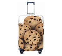 OUSIKA Housse de protection lavable extensible pour valise, nourriture, pépites de chocolat, biscuits, valise, housse anti-rayures pour bagages de voyage de 45,7 à 81,3 cm, Noir , L