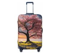 OUSIKA Housse de protection pour valise, lavable, extensible, protection contre les rayures, convient aux protections de bagages de 45,7 à 81,3 cm, Noir , S