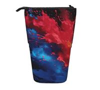 OUSIKA Trousse à crayons télescopique avec fleur debout et maison, Noir , Taille unique, Pochette à monnaie