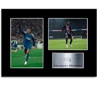 Ousmane Dembele Football Player 2024-2025 Affiche imprimée signée Format A4 Cadeau pour les fans de PSG