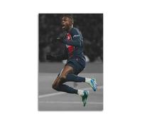 Ousmane Dembélé Poster d'action classique des joueurs de football pour homme Décoration murale 30 x 45 cm
