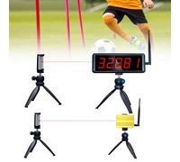 Ousmile Chronomètr Laser Sans Fil pour Sprints, Chronomètre Laser pour Piste 40 60 Yard Dash, Course Horloge de Course pour Entraînement de Vitesse