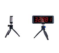 Ousmile Chronomètre Laser sans Fil pour Les Sprints, Chronométrage Laser pour la Piste 40 60 Yard Dash, Horloge de Course Chronomètre pour l'entraînement de la Vitesse de Course (1 Ensembles)