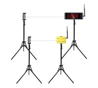 Ousmile Minuteur Laser sans Fil pour Sprints, Système Laser 40-60 Yard Dash, Chronomètre électronique pour Course à Pied & Piste, Montre de Course avec Affichage Haut, Mesure de Vitesse