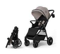 Poussette Kinderkraft GRANDE 2 canne pliable compacte bébé allongée grandes roues amorties 22 kg CLICK&FOLD beige