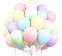 Ousuga Ballons Pastel, Paquet de 60 Ballons Couleurs Pastel Arc-en-ciel en Latex 12 Pouces Ballon pour Femmes Garçons Filles Fête d'Anniversaire Mariage Baptême Douche Baby Shower Décorations