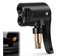 Ousuwo Embout de Gonfleur de Pneu 2-en-1 à Connexion Rapide, Adaptateur de Manchon d'Air pour Valves de Voiture et de Vélo, Compatible avec Pompe Bosch Easy, Valve SKS Click et Valve Schwalbe Click
