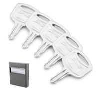 Ousuwo Lot de 5 clés de distributeur de papier toilette, clés de rechange universelles pour Tork, SCA 1100 et la plupart des distributeurs d'essuie-tout commerciaux, outil d'entretien essentiel pour
