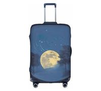 OUSXC Blue Moon04 Housse de protection pour valise à roulettes Convient pour les bagages de 45,7 à 81,3 cm, blanc, Large