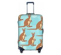 OUSXC Funny For Kangaroo Zoo Trolley Valise Housse de protection convient pour les bagages de 45,7 à 81,3 cm, blanc, Large