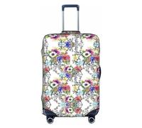OUSXC Housse de protection pour chariot de jardin aux couleurs vives adaptée aux bagages de 45,7 à 81,3 cm, blanc, Small