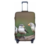 OUSXC Housse de protection pour valise à roulettes Three Birds adaptée aux bagages de 45,7 à 81,3 cm, blanc, X-Large