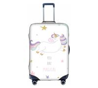 OUSXC Housse de protection pour valise à roulettes You Are Magical adaptée aux bagages de 45,7 à 81,3 cm, blanc, Small