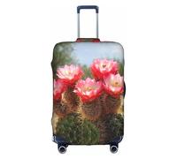 OUSXC La housse de protection pour valise à roulettes Cactus Floral Bloom est adaptée pour les bagages mesurant entre 45,7 et 81,3 cm, blanc, Medium