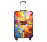 OUSXC La housse de protection pour valise à roulettes de couleur vive Palette2 convient pour les bagages de 45,7 à 81,3 cm, blanc, X-Large