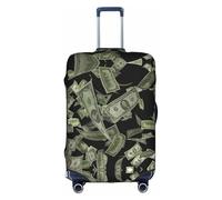OUSXC La housse de protection pour valise à roulettes Dollar Sign convient pour les bagages de 45,7 à 81,3 cm, blanc, Large