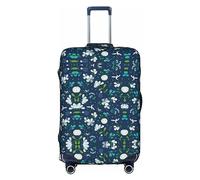 OUSXC La housse de protection pour valise à roulettes Grass and Dove est adaptée pour les bagages de 45,7 à 81,3 cm, blanc, X-Large