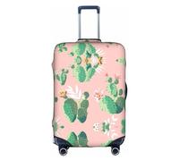OUSXC La housse de protection pour valise à roulettes Tropical Cactus est adaptée pour les bagages de taille entre 45,7 et 81,3 cm, blanc, Medium