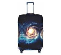 OUSXC Universe Milky Way Galaxy Trolley Valise Housse de protection convient pour les bagages de 45,7 à 81,3 cm, blanc, Medium