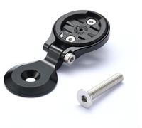 Out Front Bike Stem Mount Pour Garmin Edge Wahoo Elemnt Bryton Rider Stages Dash Hammerhead Karoo Road Mountian Support Réglable Pour Guidon (Noir)